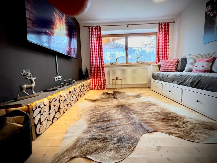 Ferienwohnung Steinbock Terrasse, Gartensauna, Garten, Grillplatz Stumm Exteriör bild